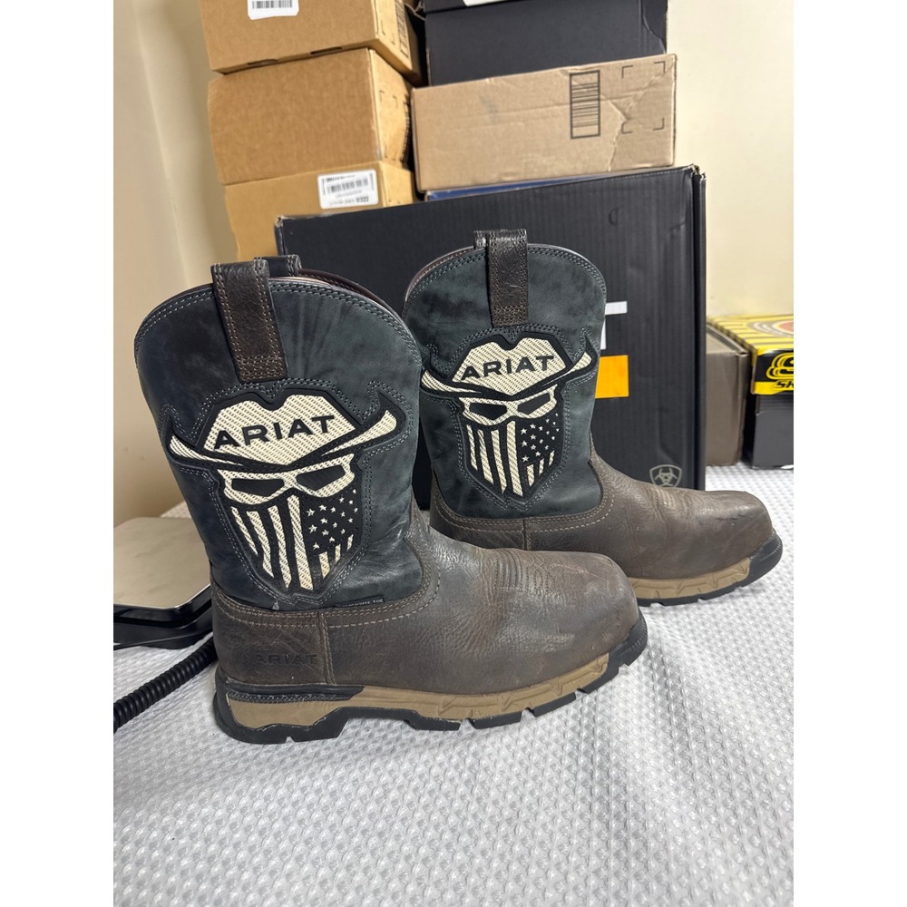 Ariat Work Boots Mens 8EE 10040432 Composite Toe Brown Black EH Rated